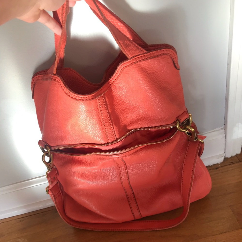 Fossil handbag hobo/crossbody REAL LEATHER